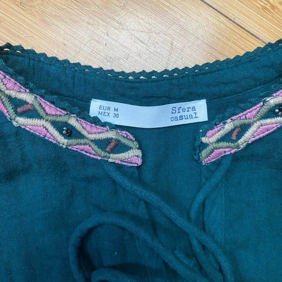 Sfera embroidered and beaded casual blouse - Picture 9 of 12